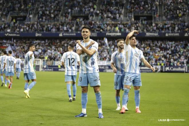 Nelson Monte celebra su gol contra el Cartagena. (Foto: LALIGA)