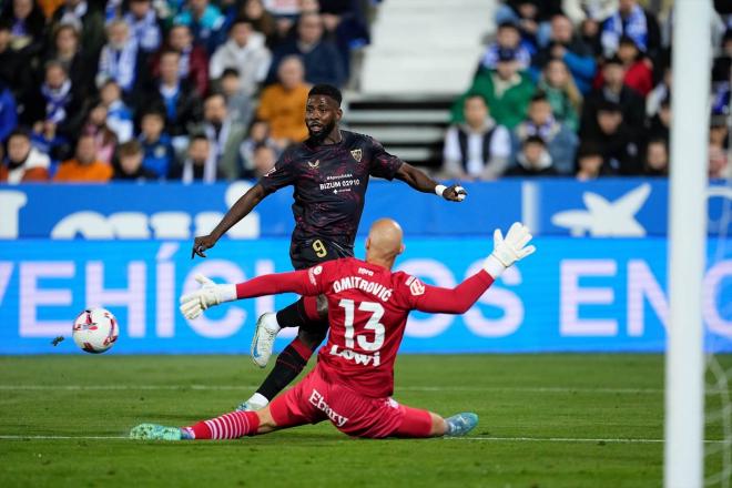 Iheanacho, en el Leganés-Sevilla (Foto: AFP7/Europa Press).