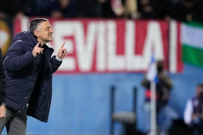 García Pimienta, en el Leganés-Sevilla (Foto: AFP7/Europa Press).