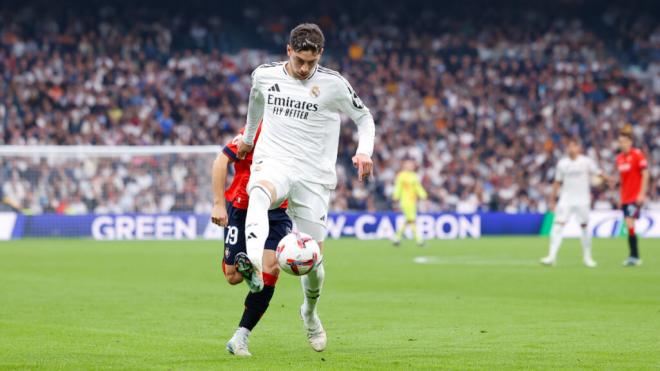 Fede Valverde en el partido contra Osasuna (Europa Press)