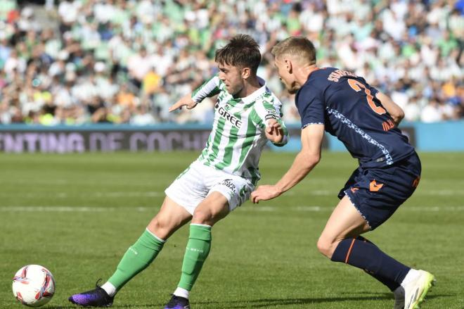 Iker Losada, en el Betis-Celta de la primera vuelta (Foto: Kiko Hurtado).