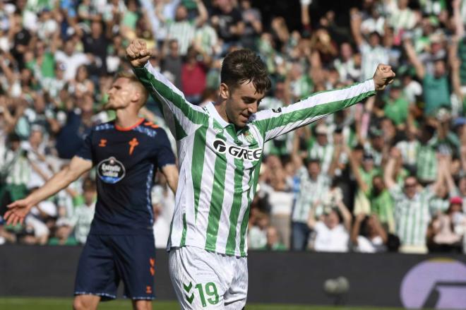 Iker Losada, en el Betis-Celta (Foto: Kiko Hurtado).