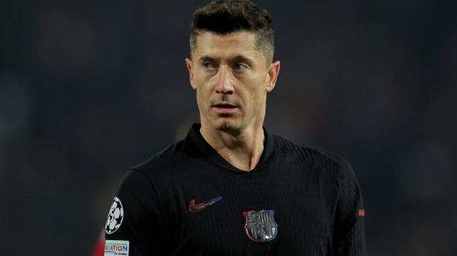 Robert Lewandowski con el FC Barcelona (Foto: Cordon Press)