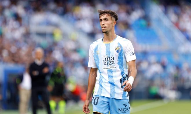 David Larrubia, de los jugadores más en forma del Málaga. (Foto: MCF)