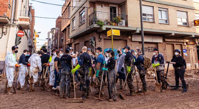 Voluntarios en la DANA