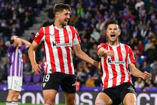 Gol de Gorka Guruzeta sobre la bocina ante el Real Valladolid en Zorrilla (Foto: Athletic Club).