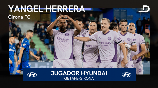 Yangel Herrera, Jugador Hyundai del Getafe-Girona.