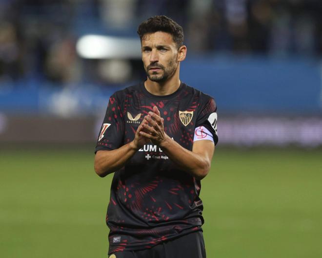 Jesús Navas, en el Leganés-Sevilla (Foto: Cordon Press).