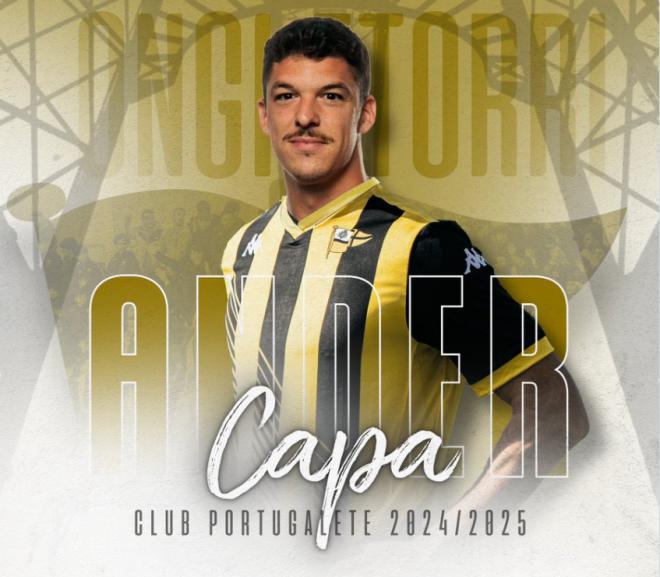 Ander Capa, nuevo jugador del Portugalete.