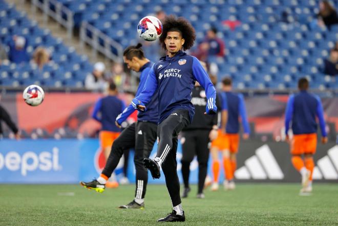 Marco Angulo, en un entrenamiento del Football Club Cincinnati (FOTO: Cordón Press).