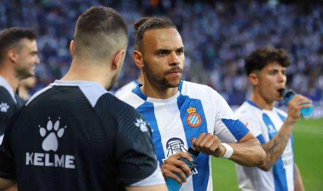 Martin Braithwaite, en un partido del Espanyol (FOTO: Cordón Press).