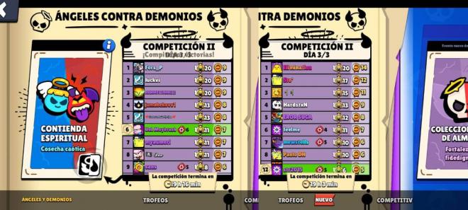 La diferencia entre una Competición y otra en Brawl Stars