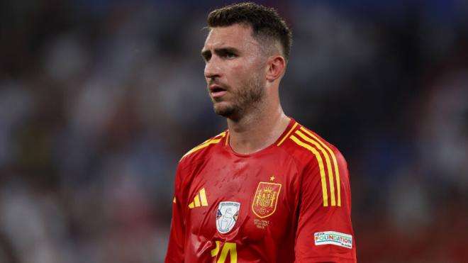 Aymeric Laporte, en un partido con la Selección Española (Cordon Press)