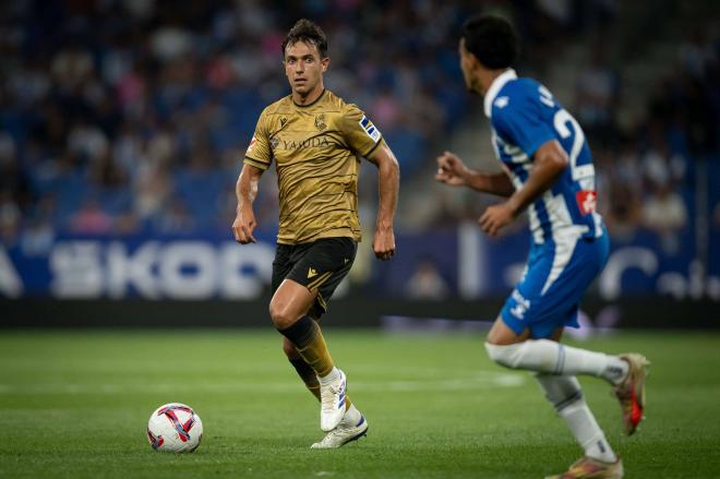 Martin Zubimendi, en un partido de la Real Sociedad (Foto: Cordon Press).