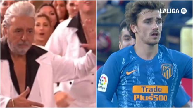 Vicente Maroto y Antoine Griezmann (Fuente: La que se avecina y LALUGA)