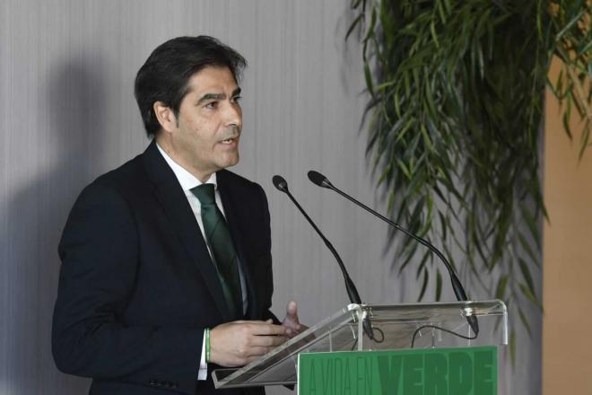 Ángel Haro, durante la presentación de la Fundación (Foto: Kiko Hurtado).