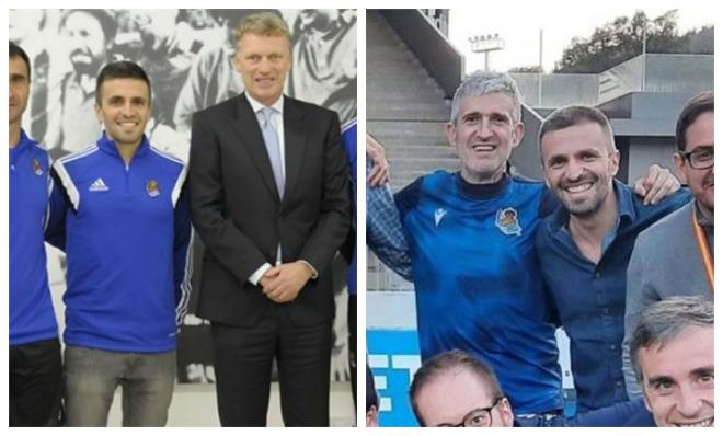 Erik Bretos (centro) celebrando la Copa del Rey del 2020 (Foto: Real Sociedad).