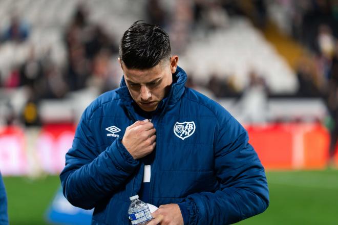 James Rodríguez, antes de un partido del Rayo Vallecano (FOTO: Cordón Press).