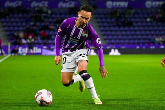 Iván Sánchez, ante el AVS Futebol (Foto: Sara Cabezas).