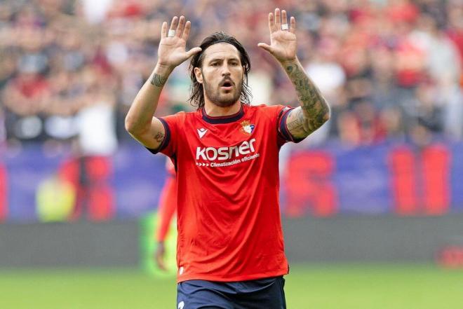 Juan Cruz, en un partido del Osasuna (Foto: CA).