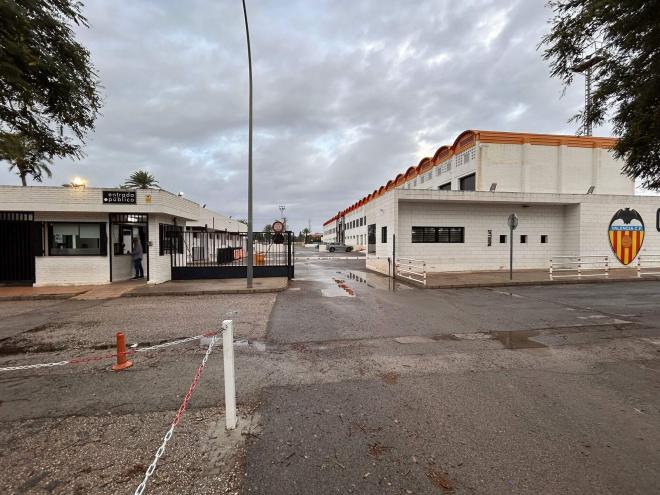 Instalaciones del Valencia CF cerradas por la DANA