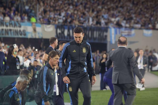 Lionel Scaloni, en un partido de la selección argentina (FOTO: Cordón Press).