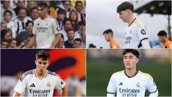 Los defensas de la cantera del Real Madrid (Fuente: Cordon Press y redes sociales)