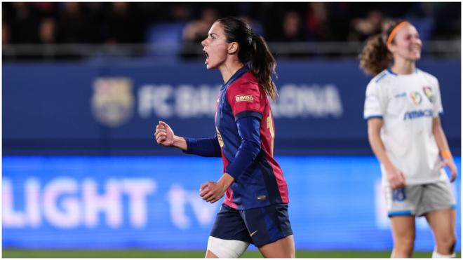 Aitana Bonmatí durante un partido de la UEFA Women's Champions League. (Fuente: Europa Press)