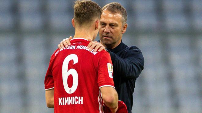 Hansi Flick junto a Joshua Kimmich (Cordon Press)