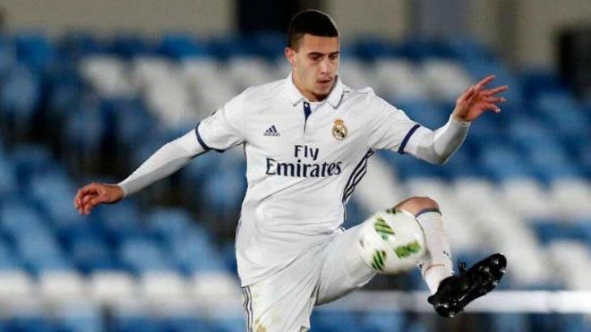 Mario Hermoso, en su etapa en el Real Madrid