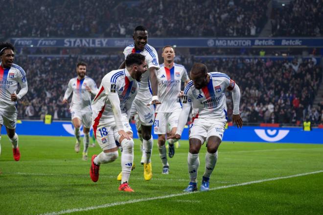 Celebración del Olympique de Lyon. (Foto: OL)