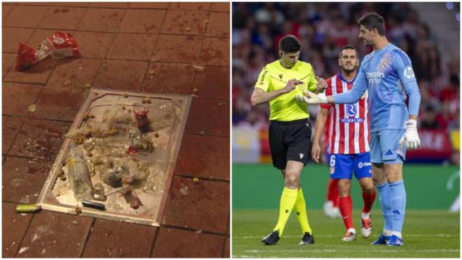 La Comisión Social del Atlético de Madrid sobre la placa de Courtois