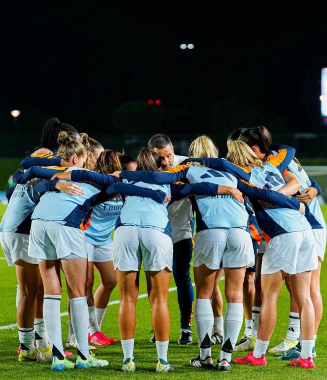 Las jugadoras del Real Madrid en el Clásico Femenino (redes sociales)