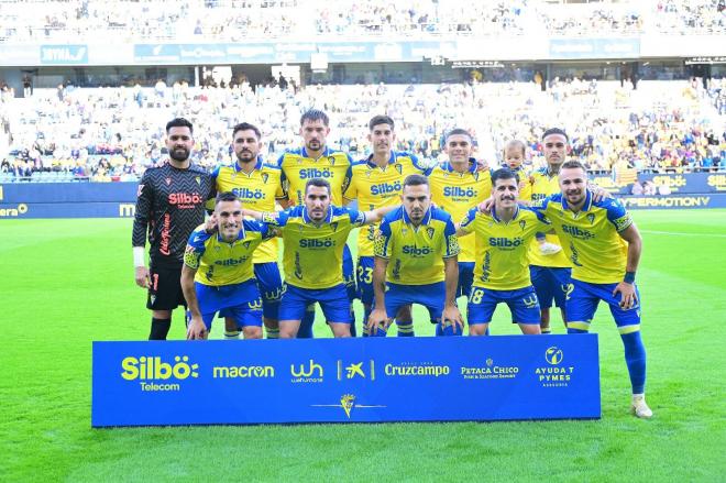 Once del Cádiz ante el Córdoba (Foto: Cádiz CF).