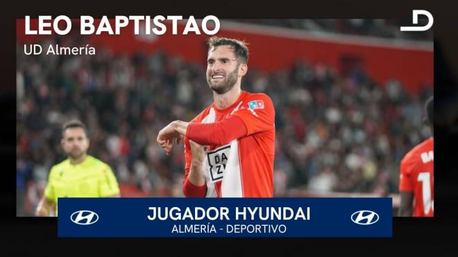 Leo Baptistao, Jugador Hyundai del Almería - Deportivo de La Coruña.