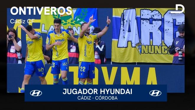 Ontiveros, Jugador Hyundai del Cádiz - Córdoba