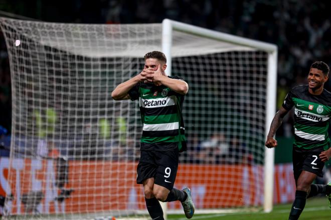 Gyokeres celebra un gol con el Sporting de Portugal (FOTO: Cordón Press).