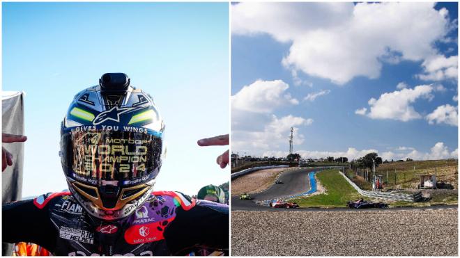 Jorge Martín celebrando el título y el Circuito del Jarama (Cordon Press)