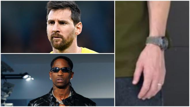 El reloj de Lionel Messi que cuesta medio millón de euros en el que ha colaborado Travis Scott. (Fuente: Europa Press/ @leomessi)