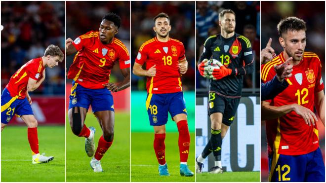 Los debutantes de España ante Suiza en Tenerife (Fotos: @SEFutbol)