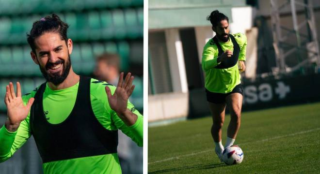 Isco Alarcón, entrenando con el Betis (Fotos: RBB).