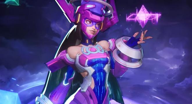 Galacta, hija de Galactus, una de las protagonistas del lore de Marvel Rivals.