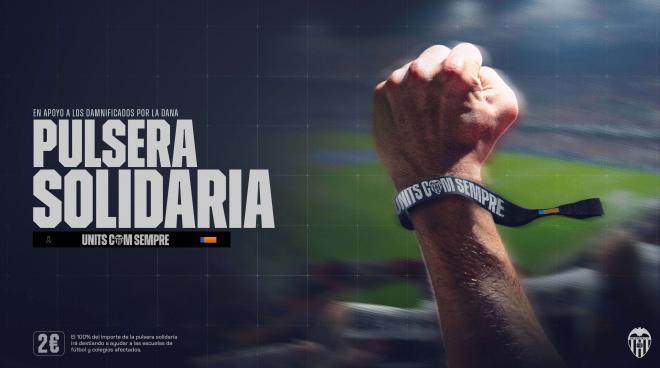 Pulsera solidaria del Valencia CF