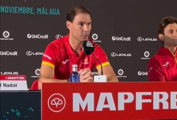 Rafa Nadal, en sala de prensa.