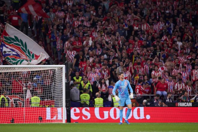 Courtois en el último derbi (Cordon Press)