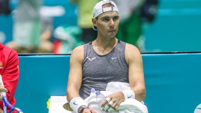 Rafa Nadal en el entrenamiento (Cordon Press)