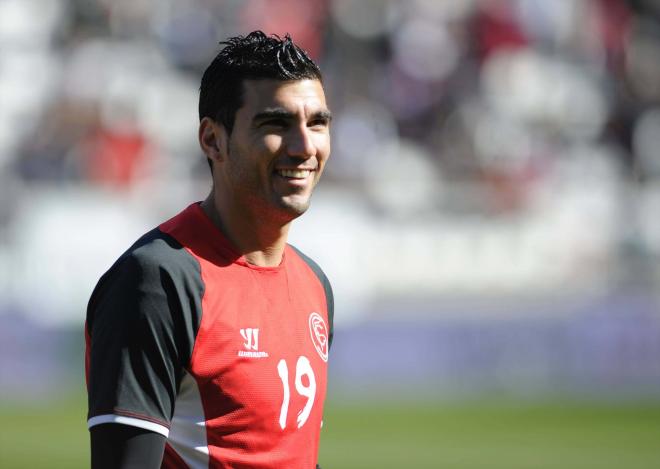 José Antonio Reyes, entrenando con el Sevilla (Foto: Cordon Press).