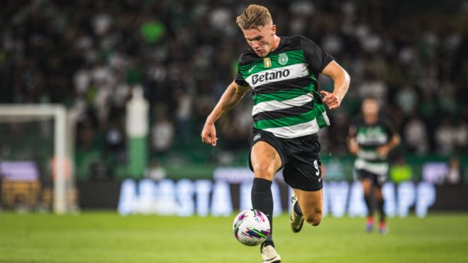 Viktor Gyokeres, durante un partido con el Sporting de Lisboa (Fuente: Cordon Press)