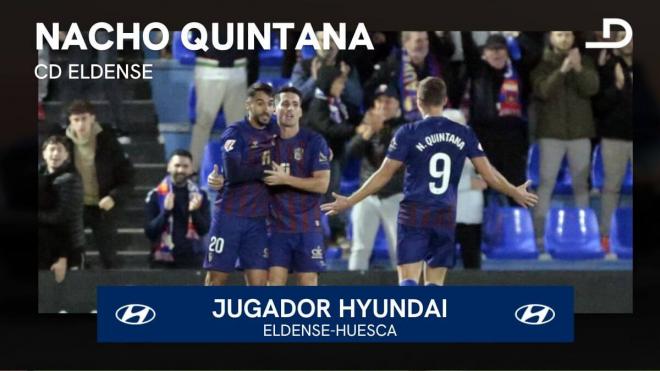 Nacho Quintana, Jugador Hyundai del Eldense-Huesca.