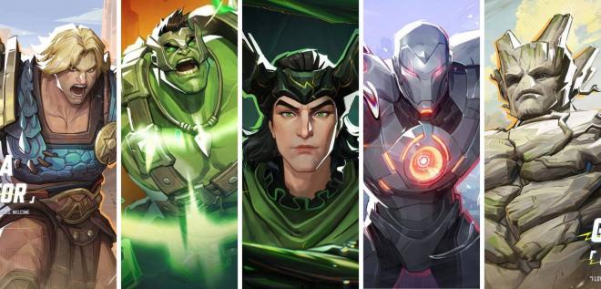 Las cinco tipologías de las skins de Marvel Rivals.